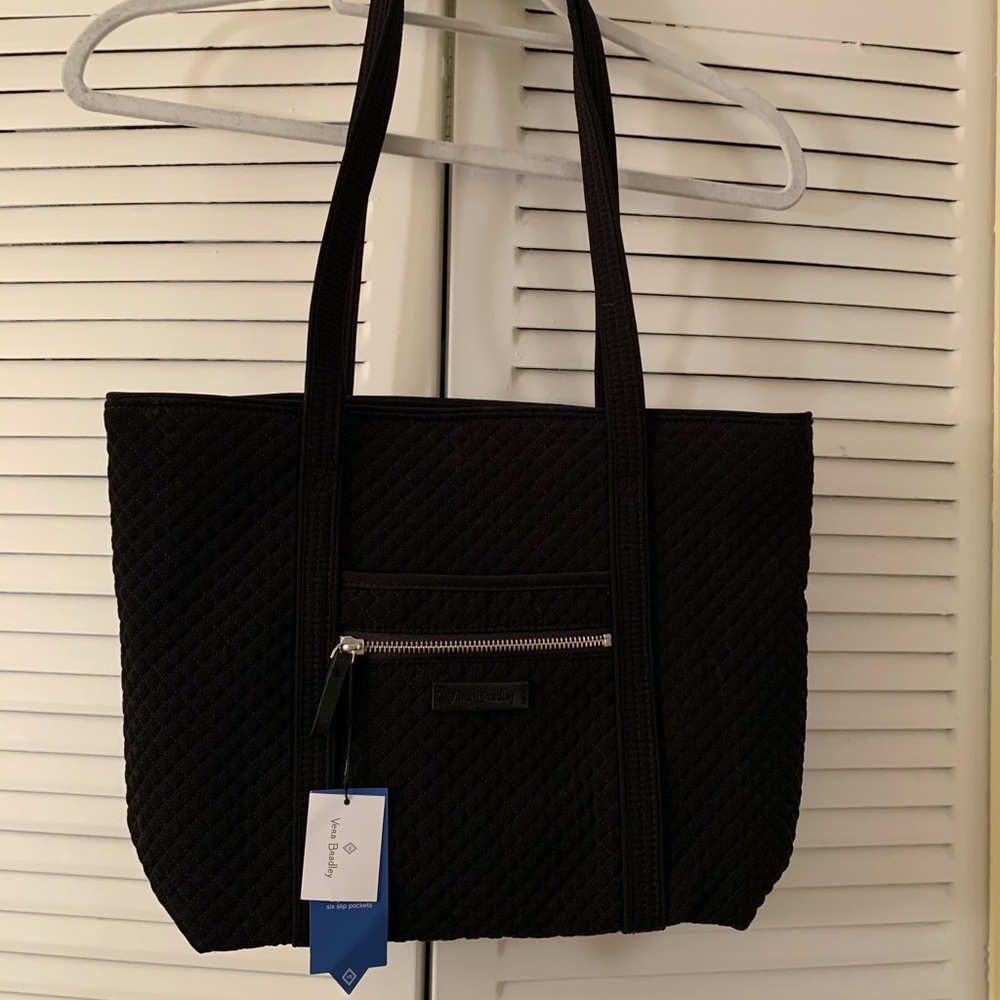 Black Iconic Small Vera Bradley Tote NWT